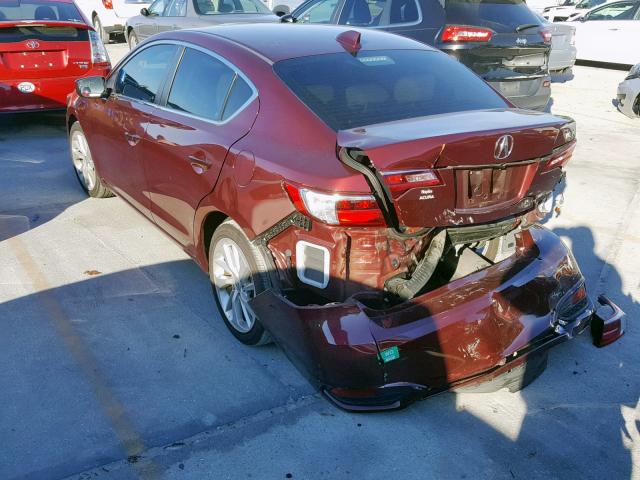 19UDE2F35GA020282 - 2016 ACURA ILX BASE BURGUNDY photo 3