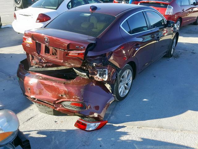 19UDE2F35GA020282 - 2016 ACURA ILX BASE BURGUNDY photo 4