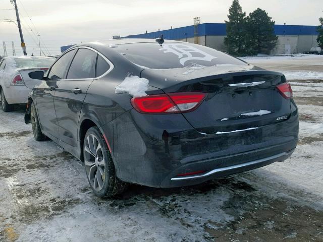 1C3CCCCB9FN599578 - 2015 CHRYSLER 200 C BLACK photo 3