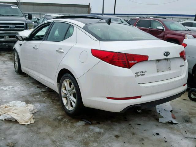 5XXGN4A79CG072482 - 2012 KIA OPTIMA EX WHITE photo 3