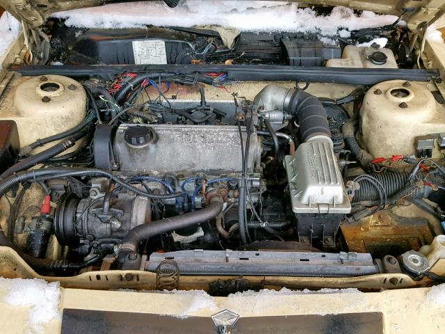 1C3BC59E5FF244071 - 1985 CHRYSLER LEBARON TO YELLOW photo 7