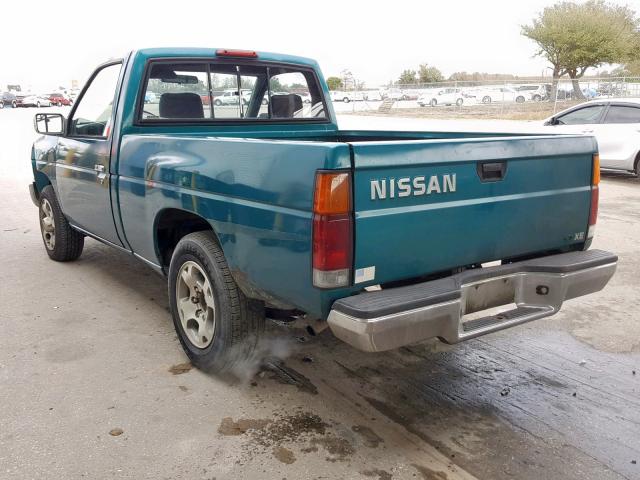 1N6SD11SXSC422018 - 1995 NISSAN TRUCK E/XE GREEN photo 3