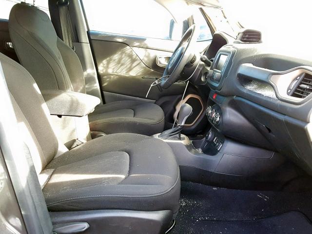 ZACCJBAB7HPE75236 - 2017 JEEP RENEGADE S GRAY photo 5