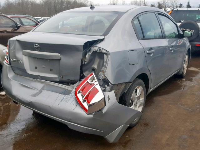 3N1AB61E18L675739 - 2008 NISSAN SENTRA 2.0 GRAY photo 4