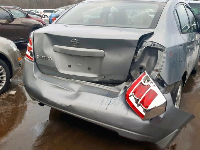 3N1AB61E18L675739 - 2008 NISSAN SENTRA 2.0 GRAY photo 9