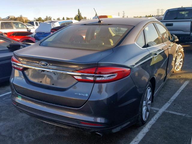 3FA6P0UU1HR253168 - 2017 FORD FUSION S H GRAY photo 4