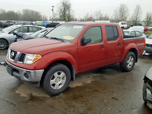 1N6AD07W06C428965 - 2006 NISSAN FRONTIER C RED photo 2