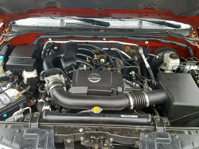 1N6AD07W06C428965 - 2006 NISSAN FRONTIER C RED photo 7