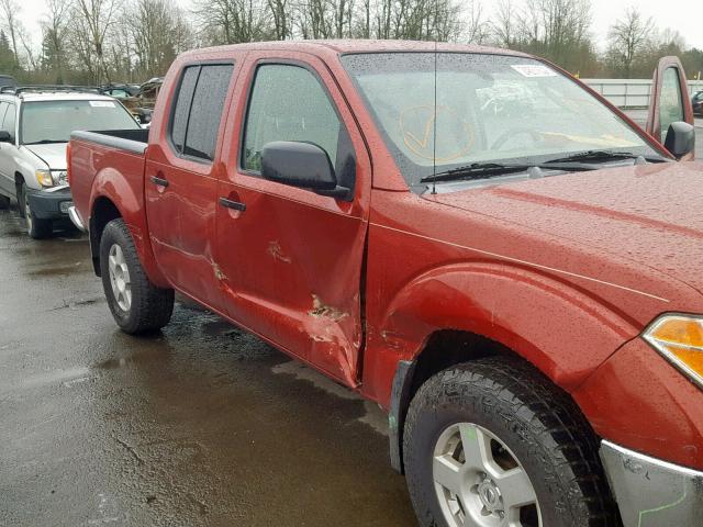 1N6AD07W06C428965 - 2006 NISSAN FRONTIER C RED photo 9