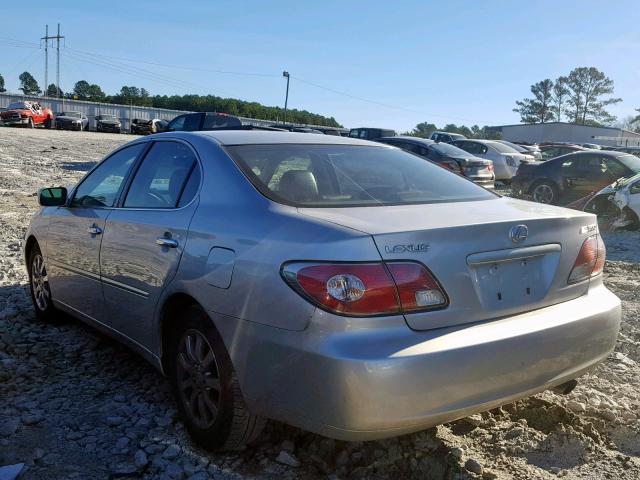 JTHBF30G430139993 - 2003 LEXUS ES 300 SILVER photo 3