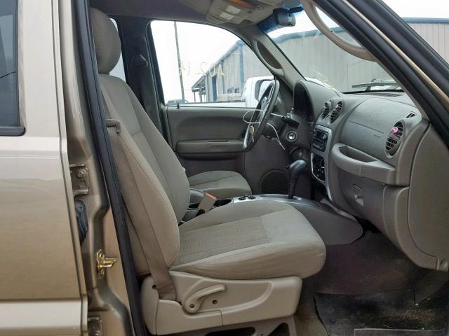1J4GK58K66W114595 - 2006 JEEP LIBERTY LI GOLD photo 5