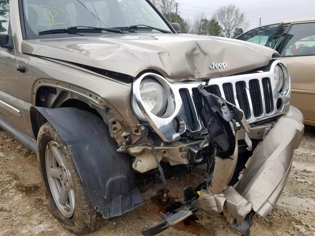 1J4GK58K66W114595 - 2006 JEEP LIBERTY LI GOLD photo 9