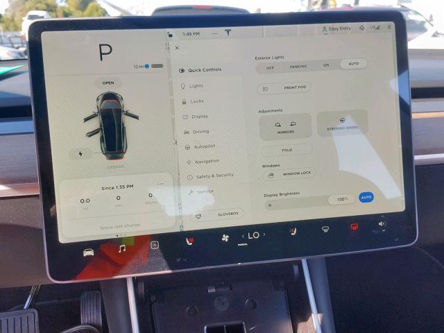 5YJ3E1EA3JF101848 - 2018 TESLA MODEL 3 GRAY photo 8