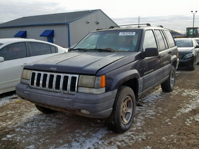 1J4GZ58S9VC708397 - 1997 JEEP GRAND CHER PURPLE photo 2