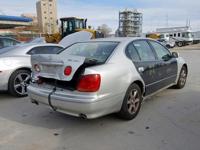 JT8BL69S630013751 - 2003 LEXUS GS 430 SILVER photo 4