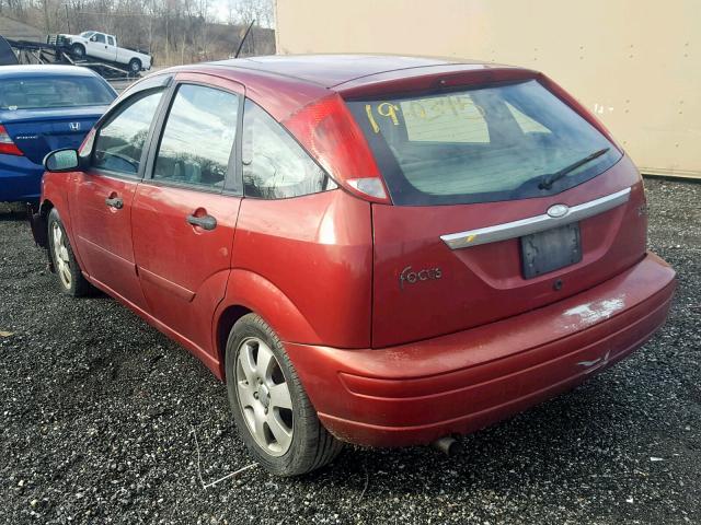 3FAHP373X2R225132 - 2002 FORD FOCUS ZX5 RED photo 3