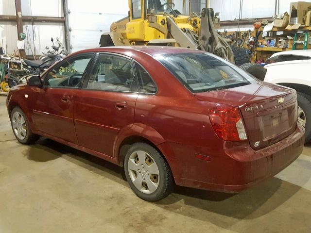 KL1JK59Z65K091436 - 2005 CHEVROLET OPTRA LS RED photo 3