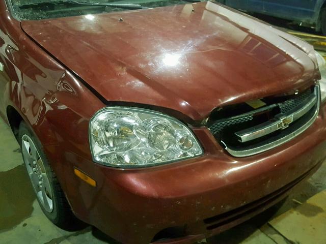 KL1JK59Z65K091436 - 2005 CHEVROLET OPTRA LS RED photo 9