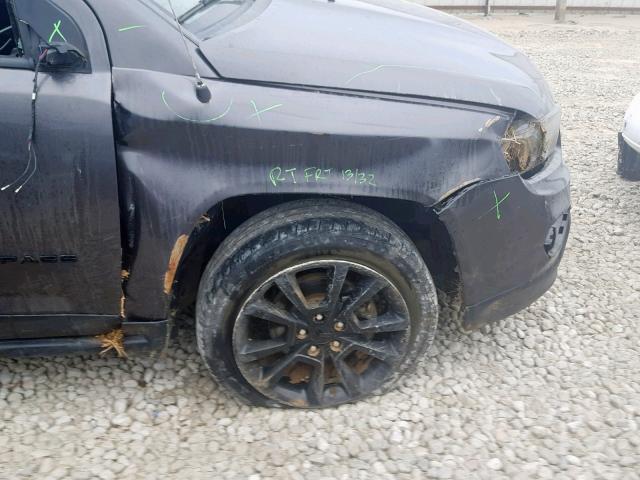 1C4NJCBA1FD263724 - 2015 JEEP COMPASS SP გრაფიტი ფოტო 9