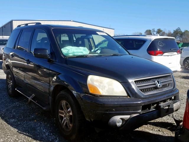 2HKYF18504H523826 - 2004 HONDA PILOT EXL GRAY photo 1