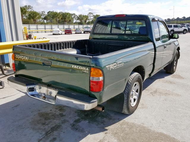 5TEVL52N74Z315516 - 2004 TOYOTA TACOMA XTR GREEN photo 4