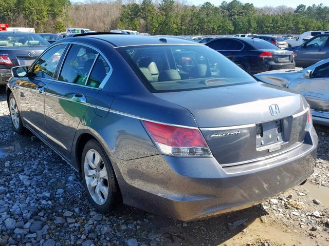 JHMCP26808C028746 - 2008 HONDA ACCORD EXL GRAY photo 3