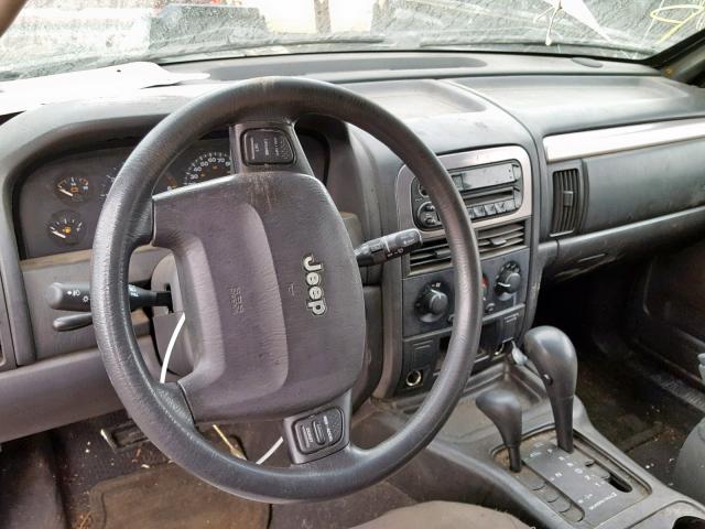 1J4GW48N74C352589 - 2004 JEEP GRAND CHER GRAY photo 9