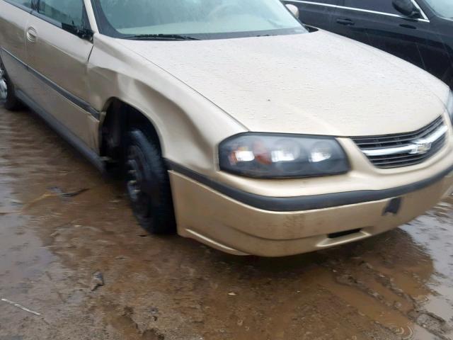 2G1WF52E059266302 - 2005 CHEVROLET IMPALA GOLD photo 9