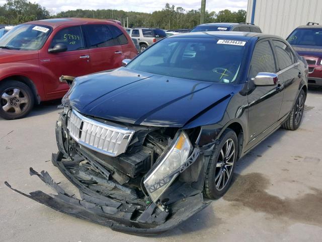 3LNHM26T57R641705 - 2007 LINCOLN MKZ BLACK photo 2