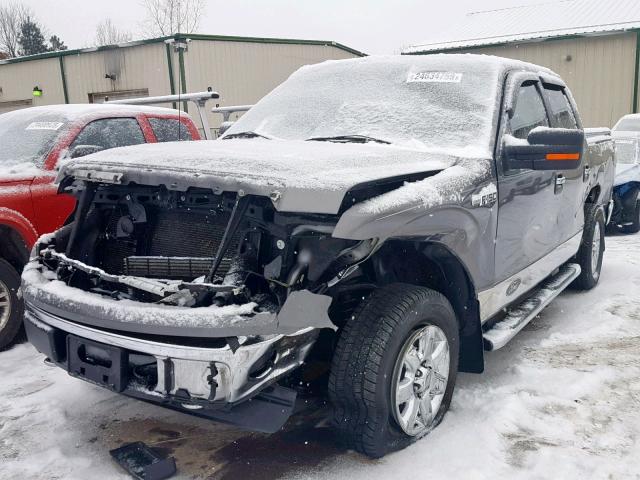 1FTFW1EF6EKE44460 - 2014 FORD F150 SUPER Մոխրագույն լուսանկար 2