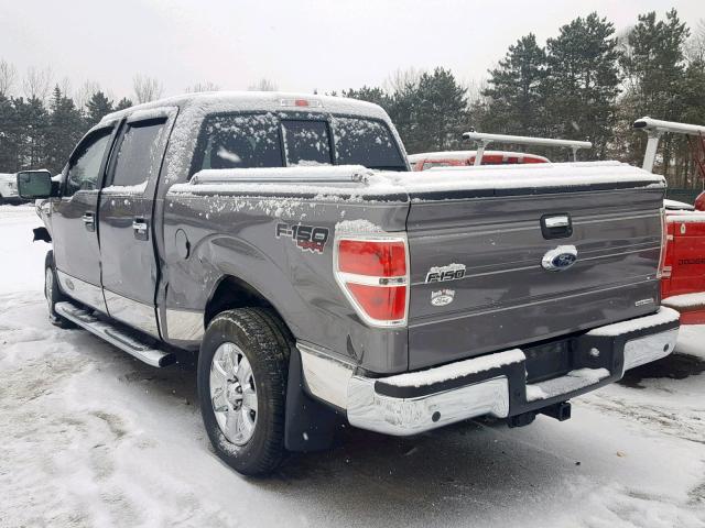 1FTFW1EF6EKE44460 - 2014 FORD F150 SUPER Մոխրագույն լուսանկար 3