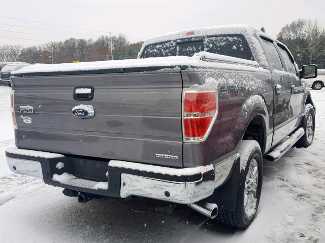 1FTFW1EF6EKE44460 - 2014 FORD F150 SUPER Մոխրագույն լուսանկար 4