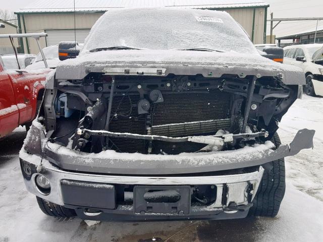 1FTFW1EF6EKE44460 - 2014 FORD F150 SUPER Մոխրագույն լուսանկար 9