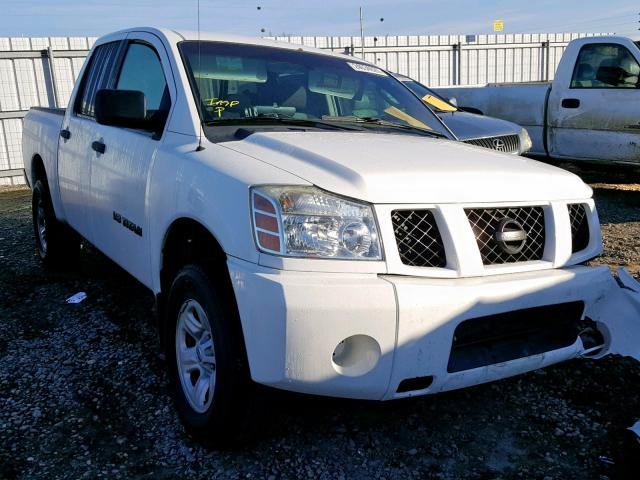 1N6AA07A45N557033 - 2005 NISSAN TITAN XE WHITE photo 1