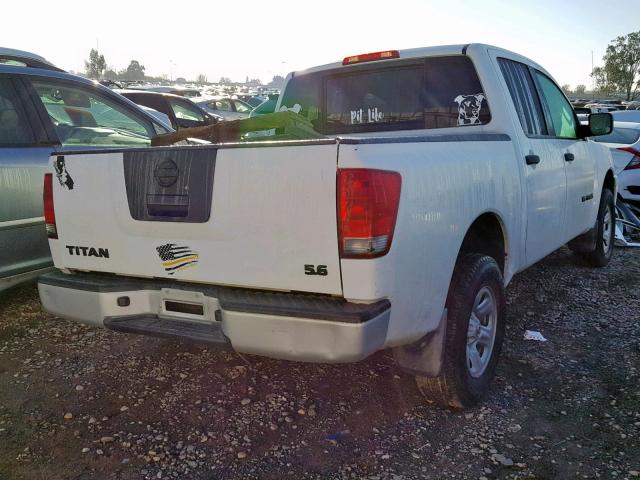 1N6AA07A45N557033 - 2005 NISSAN TITAN XE WHITE photo 4