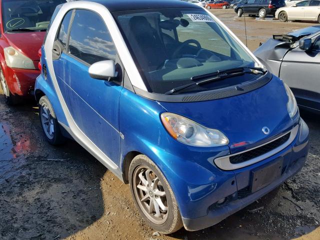 WMEEJ31X08K103954 - 2008 SMART FORTWO BLUE photo 1