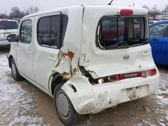 JN8AZ28R19T125825 - 2009 NISSAN CUBE BASE WHITE photo 3