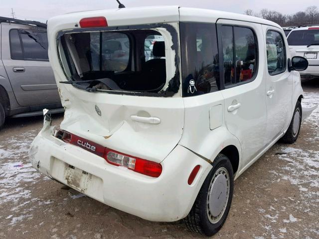 JN8AZ28R19T125825 - 2009 NISSAN CUBE BASE WHITE photo 4