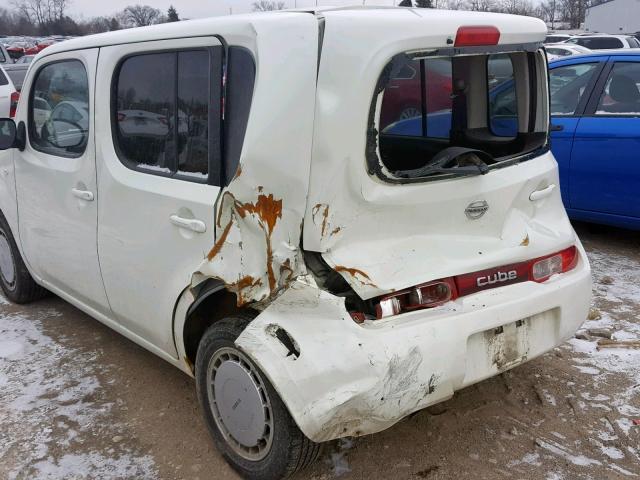 JN8AZ28R19T125825 - 2009 NISSAN CUBE BASE WHITE photo 9