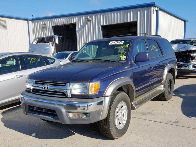 JT3GN86R710201954 - 2001 TOYOTA 4RUNNER SR BLUE photo 2