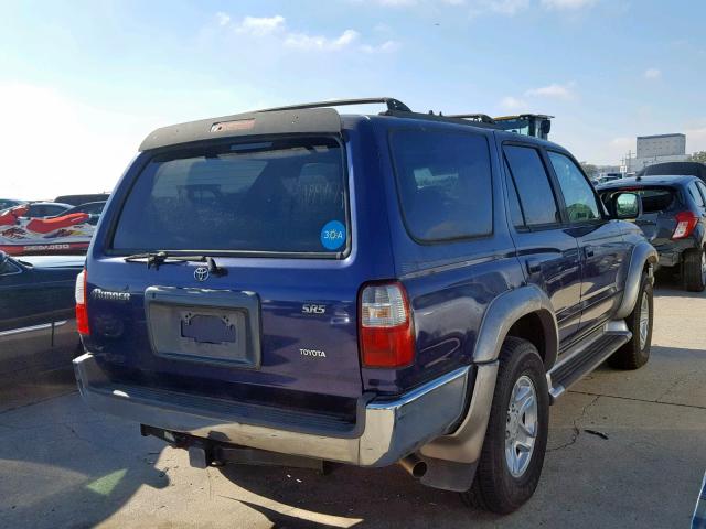 JT3GN86R710201954 - 2001 TOYOTA 4RUNNER SR BLUE photo 4