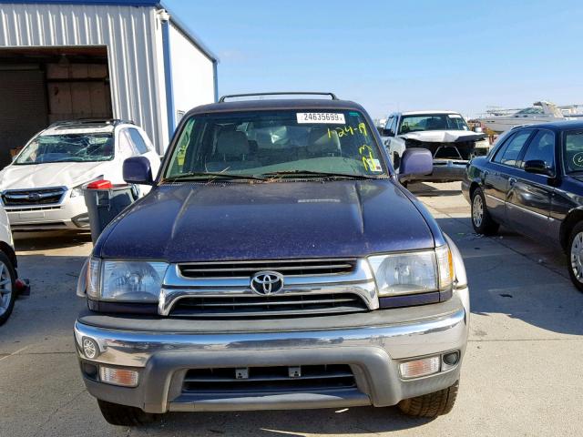 JT3GN86R710201954 - 2001 TOYOTA 4RUNNER SR BLUE photo 9