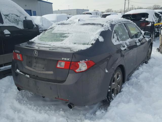 JH4CU26619C010782 - 2009 ACURA TSX CHARCOAL photo 4