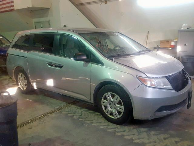 5FNRL5H20CB006033 - 2012 HONDA ODYSSEY LX SILVER photo 1