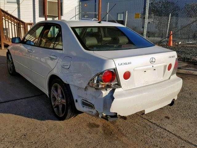 JTHBD182710008699 - 2001 LEXUS IS 300 WHITE photo 3