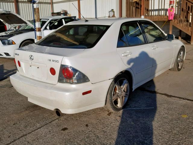 JTHBD182710008699 - 2001 LEXUS IS 300 WHITE photo 4