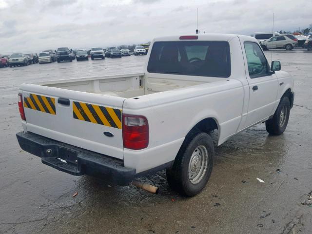 1FTYR10D64PB31917 - 2004 FORD RANGER WHITE photo 4