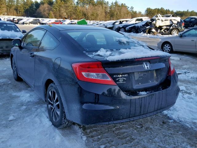 2HGFG3B09DH502058 - 2013 HONDA CIVIC EXL BLACK photo 3