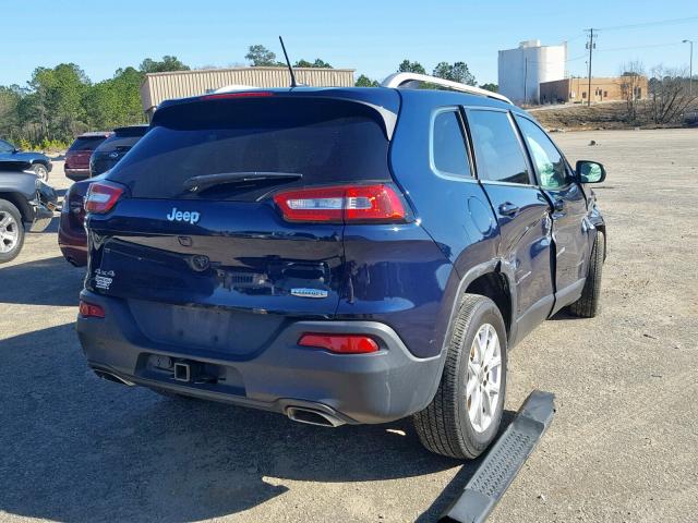 1C4PJMCS1FW773324 - 2015 JEEP CHEROKEE L BLUE photo 4