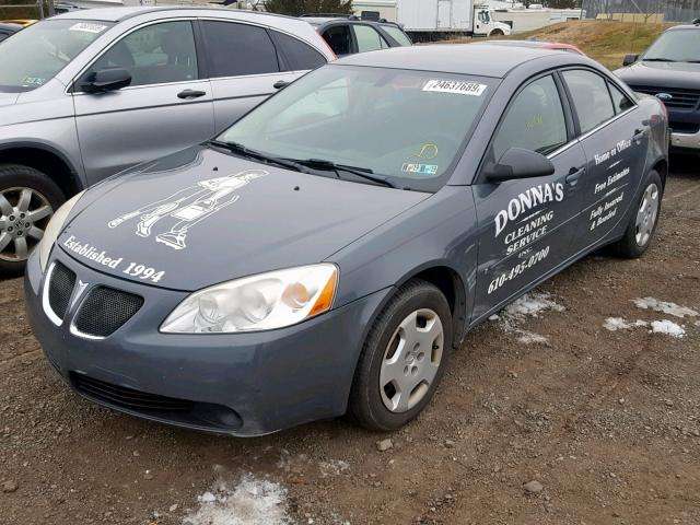 1G2ZF58B974272952 - 2007 PONTIAC G6 VALUE L GRAY photo 2